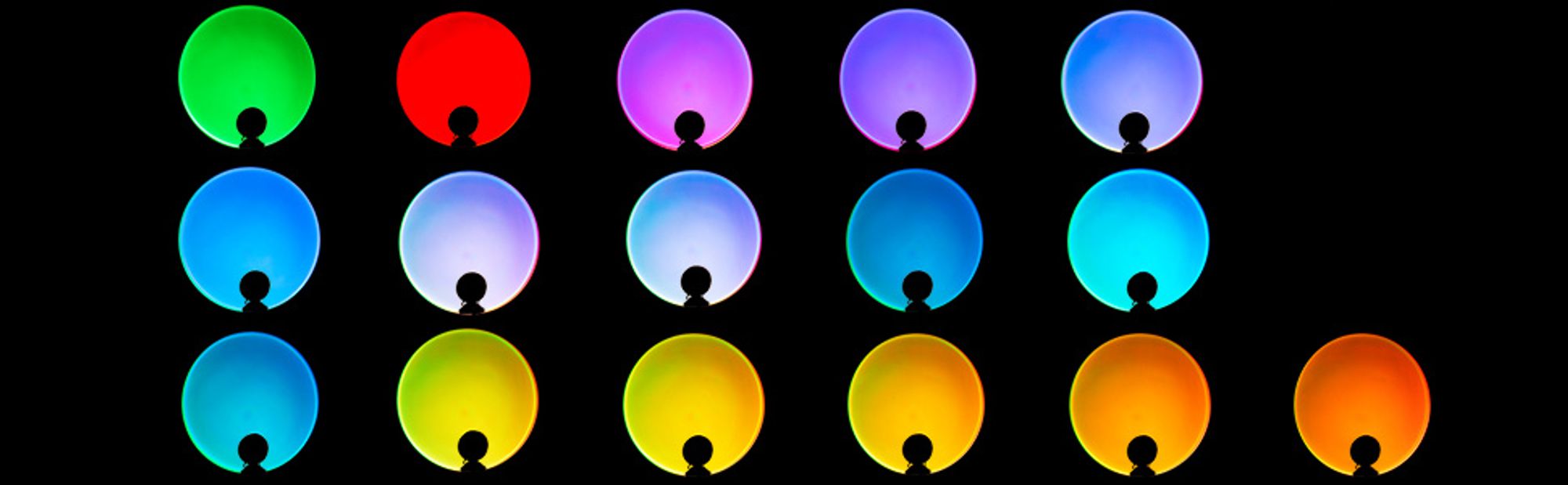 Sunset Lamp,Sonnenuntergang Lampe mitUSB,Nachtlicht Rainbow Light 16 Farben Zwei Fernbedienungen 16Dynamische Modi 180°Drehung Sunset Projektionslampe