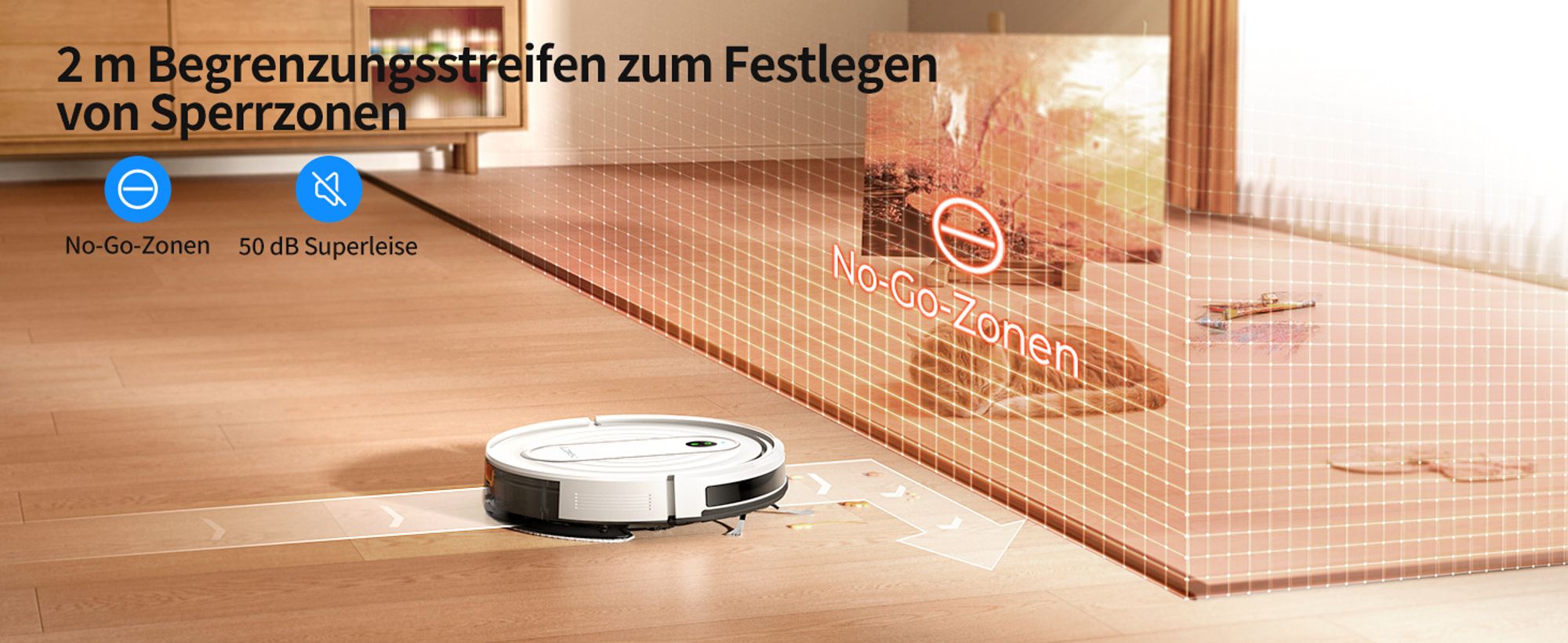 Planen Sie Reinigung und Aufladen, um jederzeit und überall ein sauberes Zimmer zu haben!