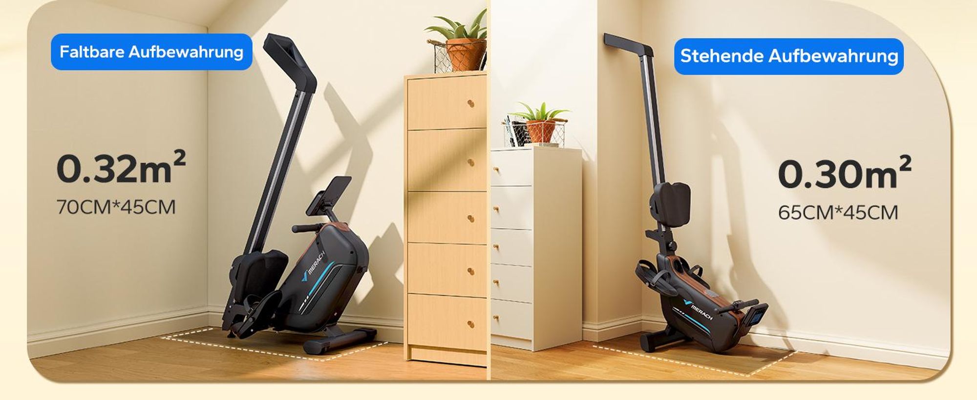 MERACH klappbares Rudergerät für Zuhause – leise magnetisch, 16 Stufen, LCD-Display, Bluetooth & Kinomap, Tablet- & Flaschenhalter, bis 158 kg