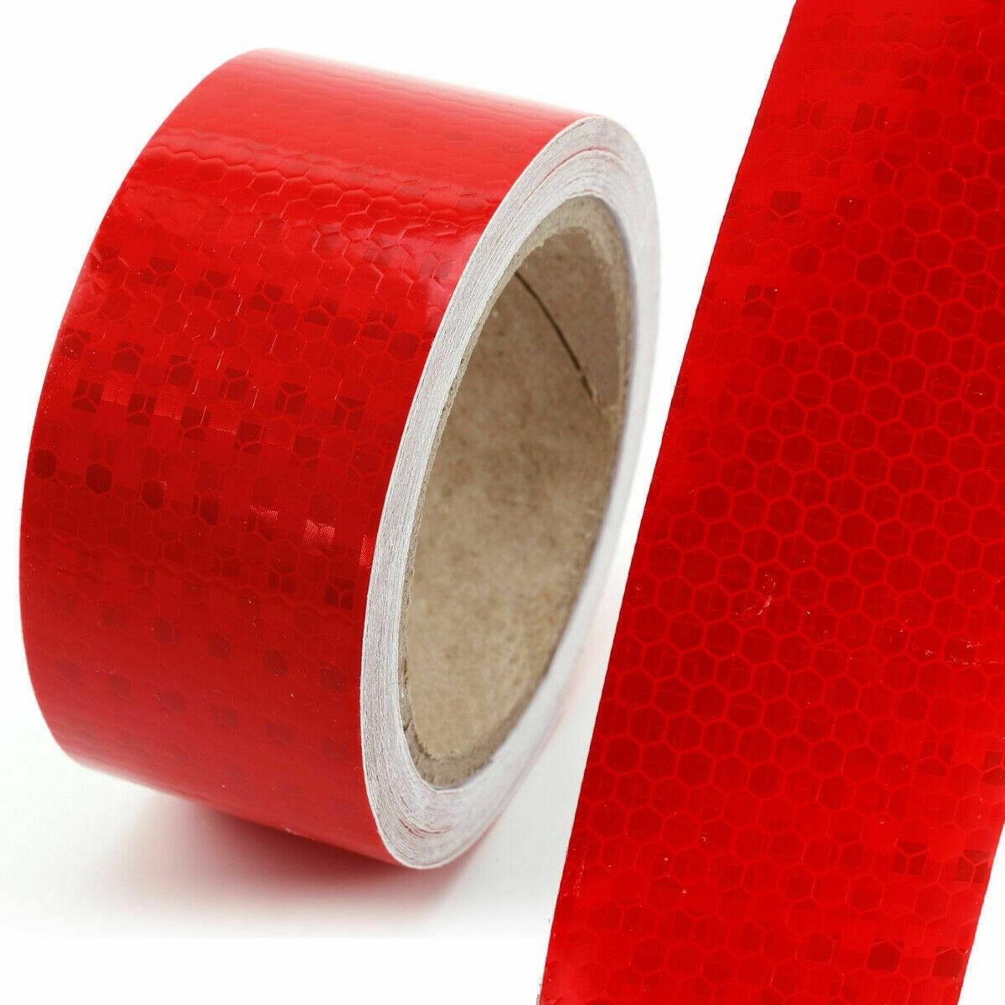 Reflexfolie Reflexband Reflektorfolie Selbstklebend Rot 10M x5cm Warntafel