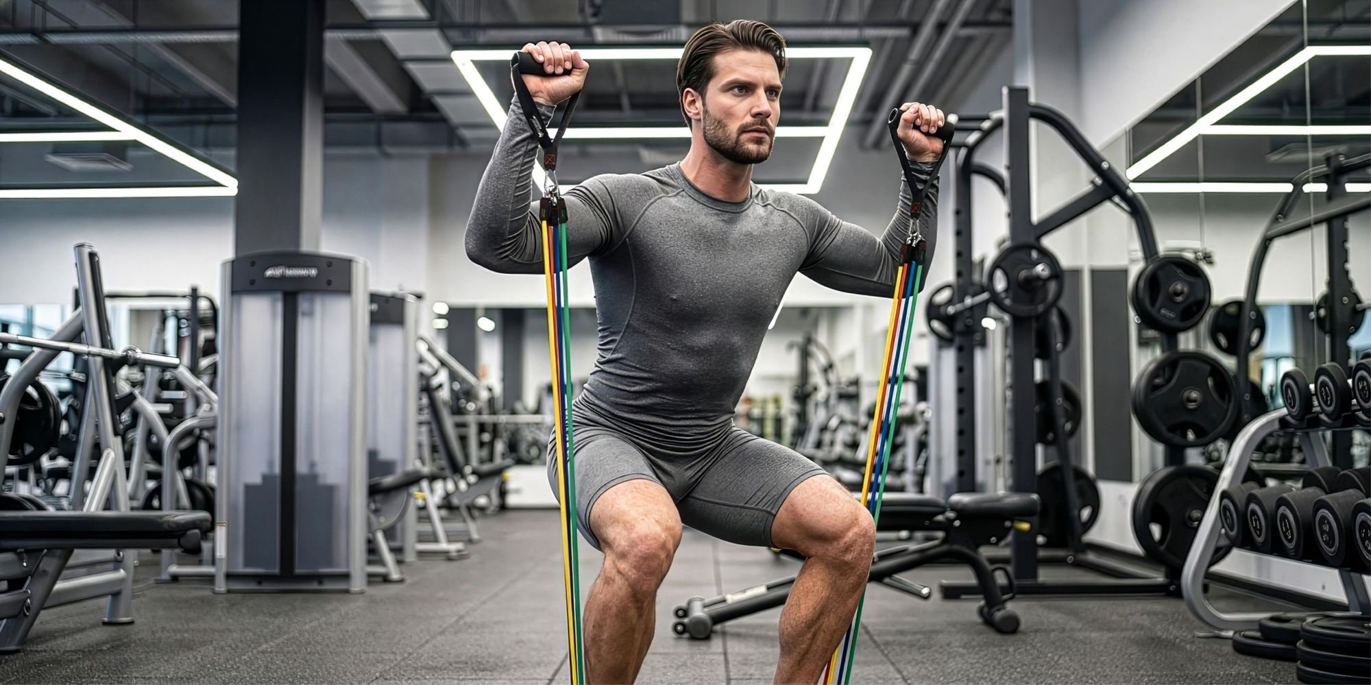 Widerstandsbänder 5er Set Fitnessbänder Expander 100 kg Latexbänder Gymnastikbänder für Krafttraining Sport Workout Home Gym inkl. + E-Book