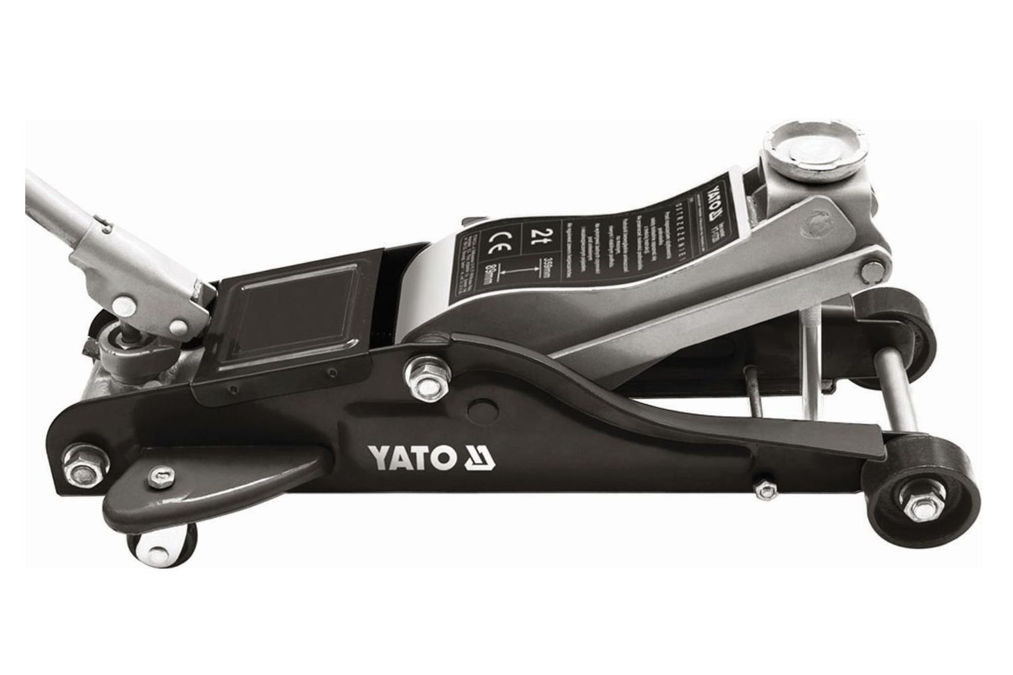 Yato YT-1720, Auto, 2000 kg, Mechanischer Wagenheber, 8,9 cm, 35,9 cm, Schwarz