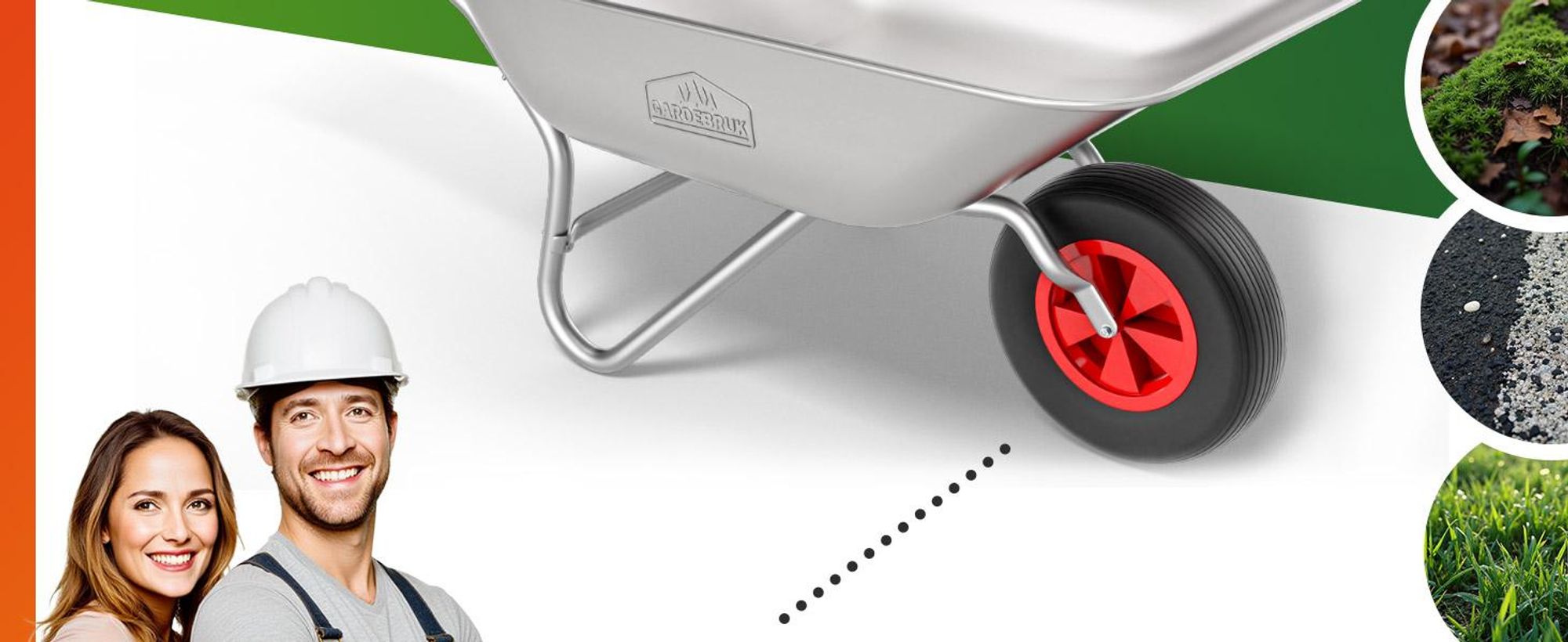 GARDEBRUK® Schubkarre 80L 100kg