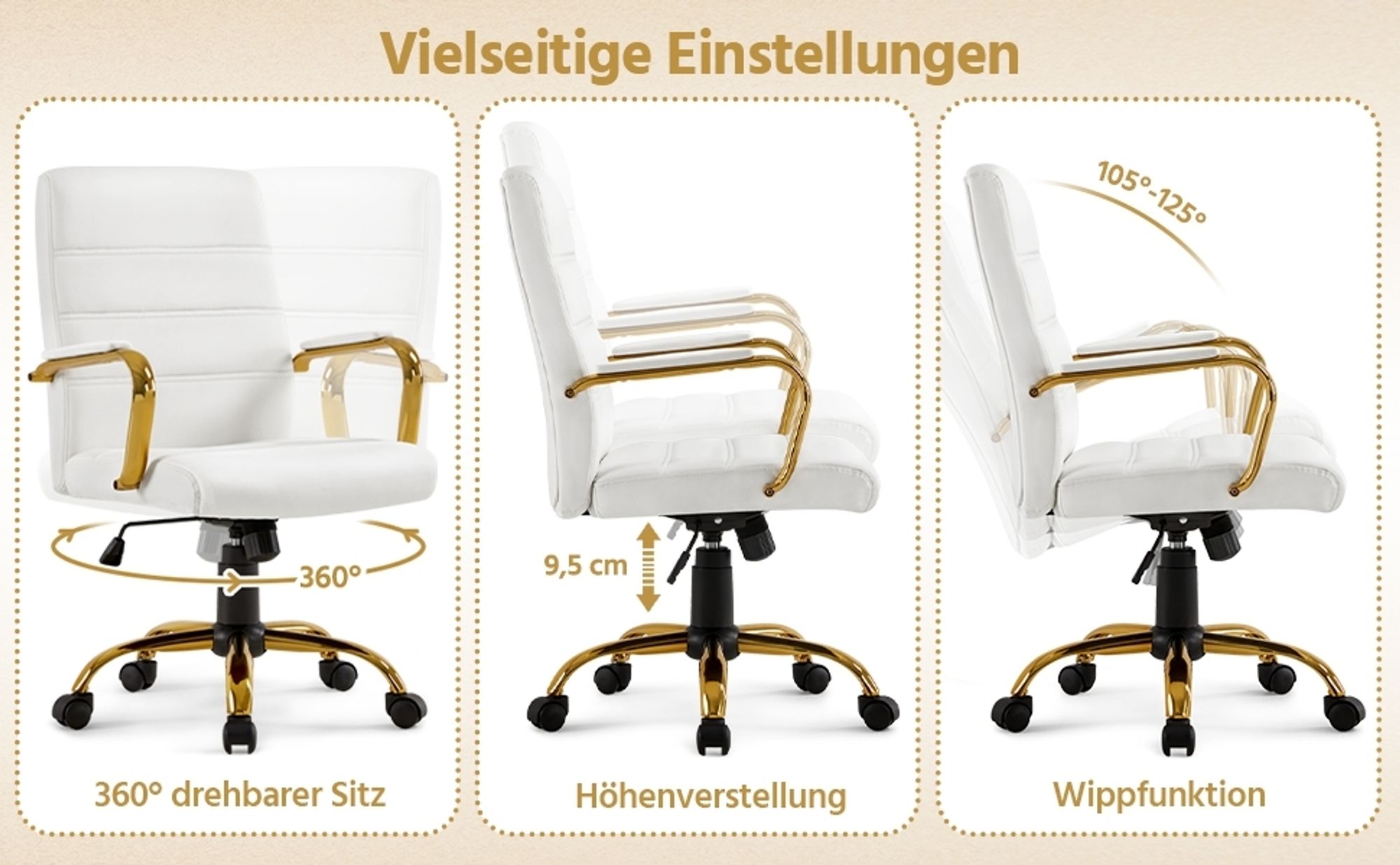 Verstellbarer Bürostuhl