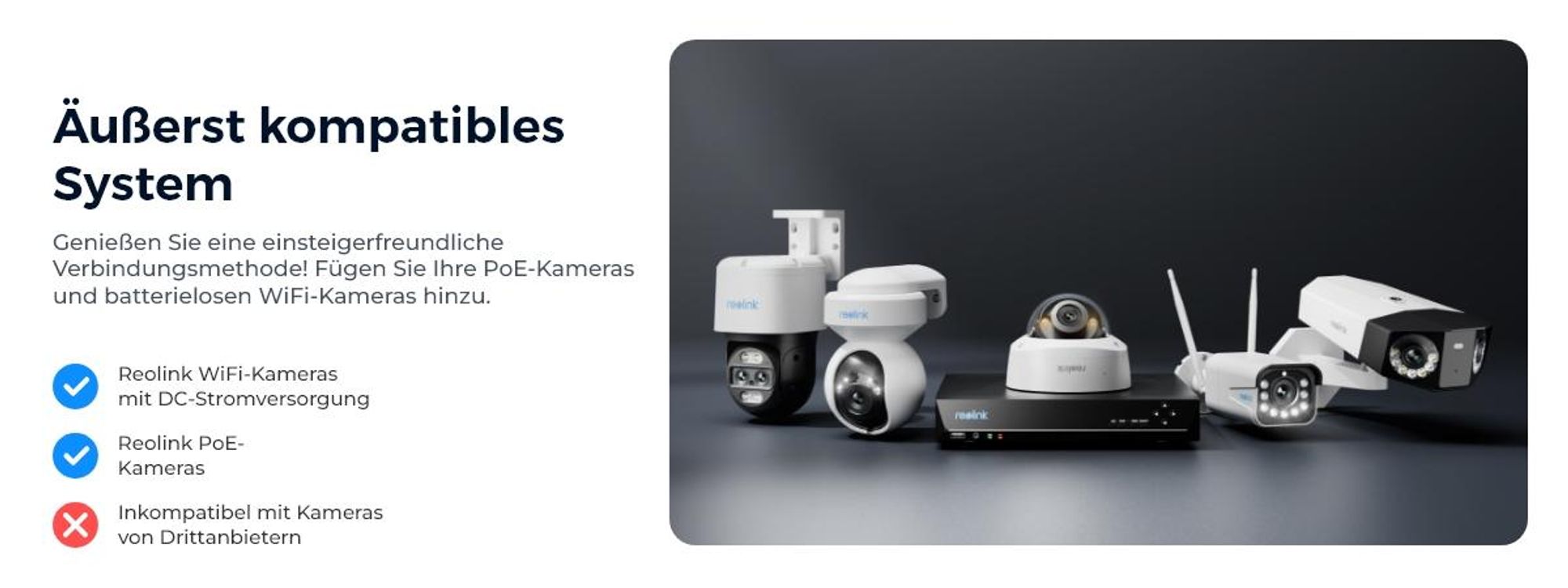 Reolink RLK8-800V4 Überwachungssystem, 4X 4K 8MP IK10 PoE Überwachungskamera & 8CH 2TB HDD NVR, 125° Weitwinkel, Smarte Erkennung, Farbnachtsicht