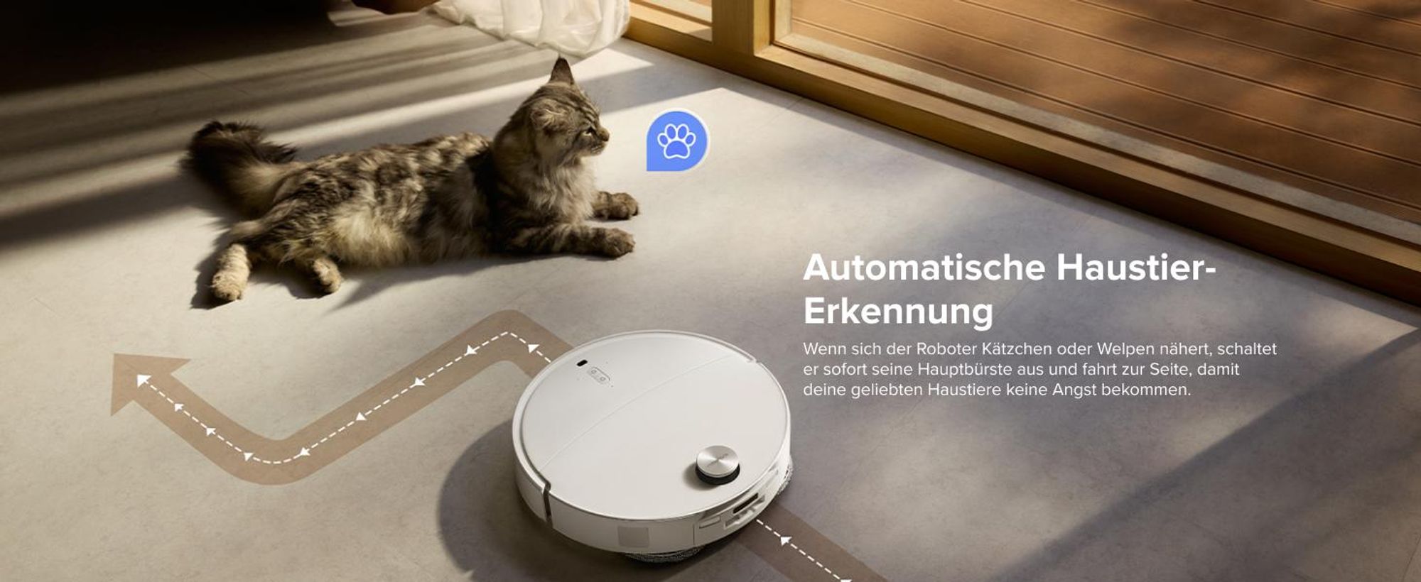 Roborock Qrevo CurvX Saugroboter mit Wischfunktion, 22.000Pa Saugkraft, 7,98 Ultra Slim, Dual Anti-Tangle-System, Reactive Al-Hinderniserkennung(Weiß)