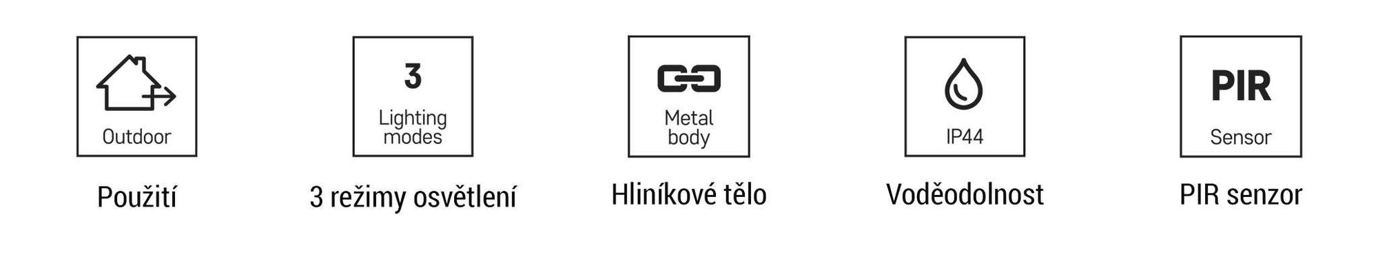 EMOS Solární LED stojací lampa VEREA s detektorem pohybu pro zahradu, vodotěsná, 460lm, teplá bílá, z hliníku pro montáž na zem, ZGK0B4S