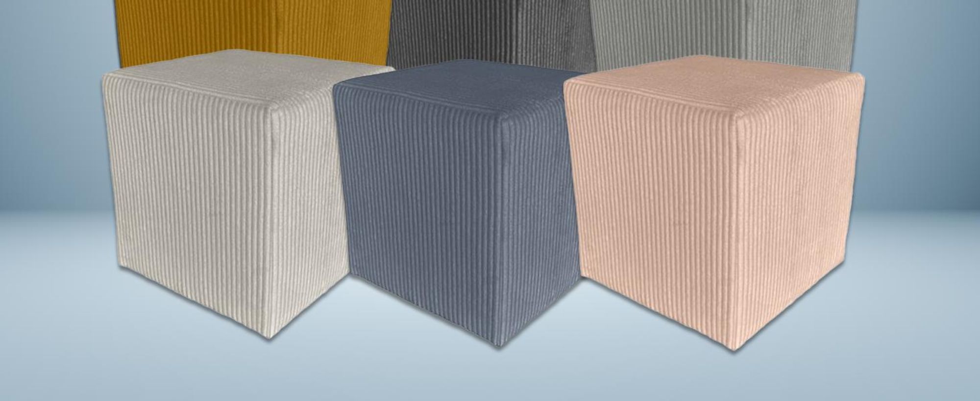 Best For Home | Würfel Pouf Hocker | Dunkles Blaugrün Poof Fußhocker | Samt Sitzhocker für Wohnzimmer, Schlafzimmer & Flur | Polster Ottoman | Gepolstert Sitzpuff oder Sitzwürfel für Sofa oder Sessel