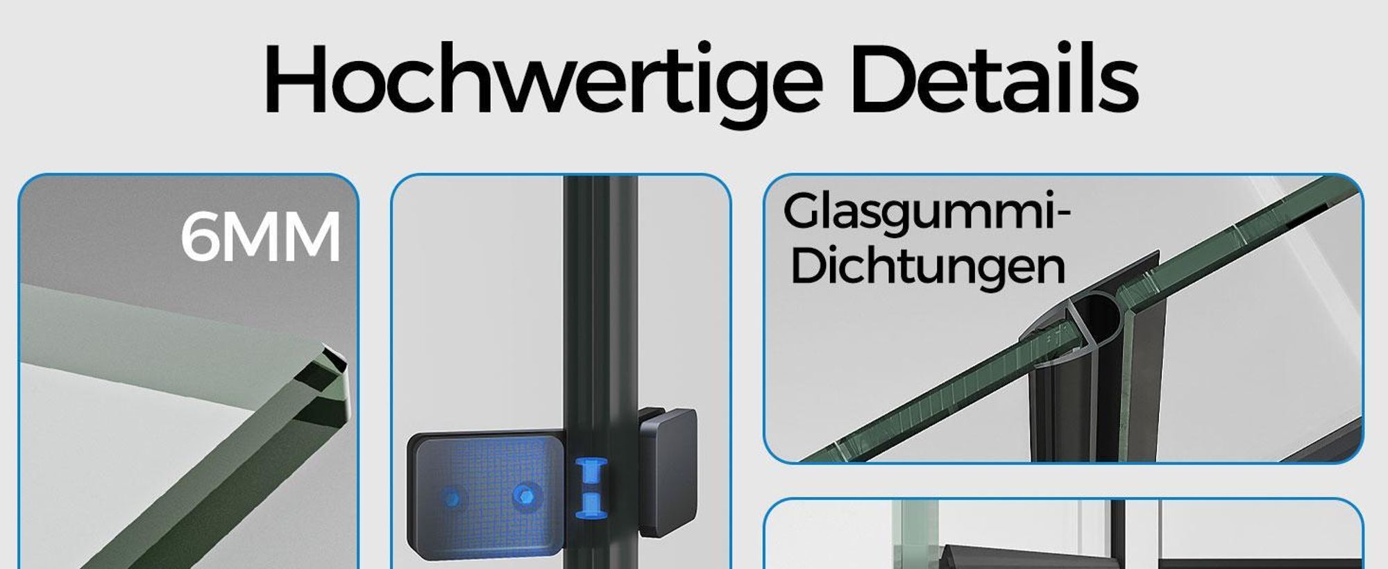 IMPTS Duschwand für Badewanne 110x140cm Faltbar Duschabtrennung 2-teilig Badewannenaufsatz ESG GLAS Badwannenfaltwand Schwarze, Klarglas