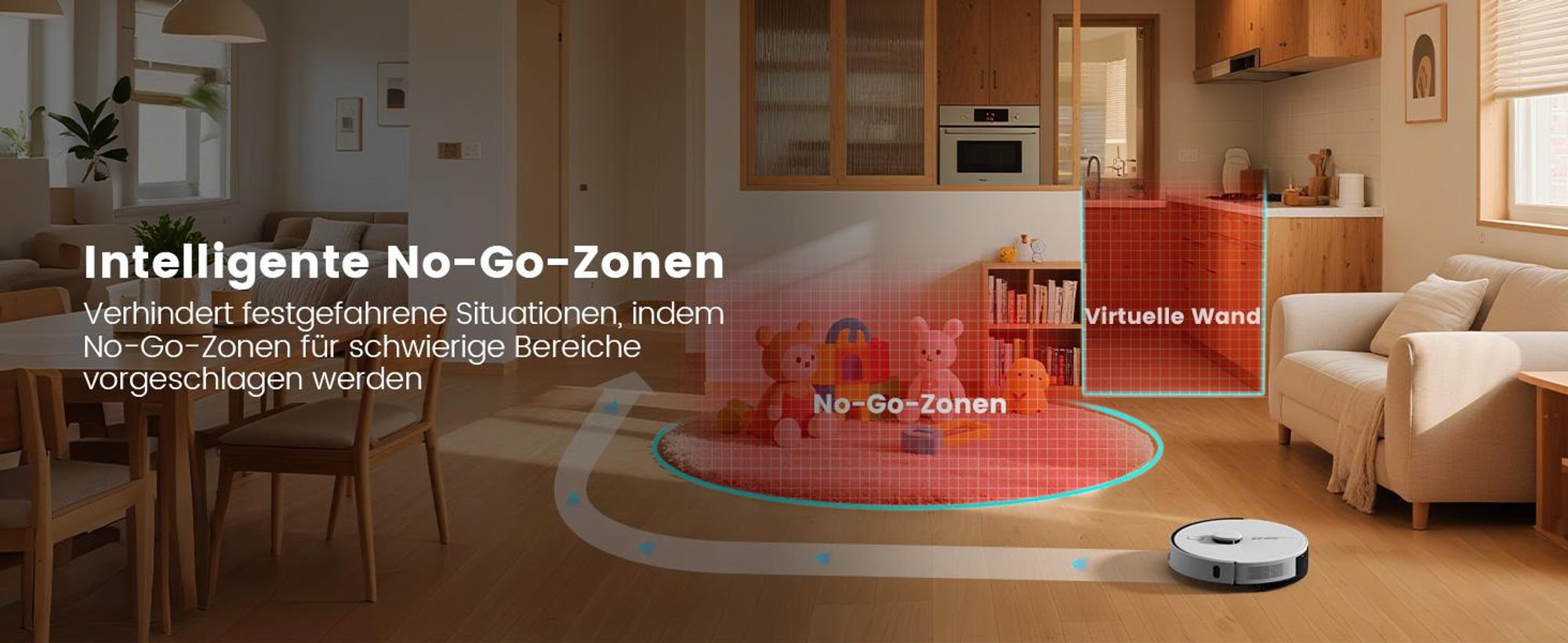 AIRROBO L60+ Staubsauger Roboter Saugroboter mit Wischfunktion, Auto-Staubentleerung, LiDAR-Navigation, 12000Pa, für Teppiche und Tierhaare