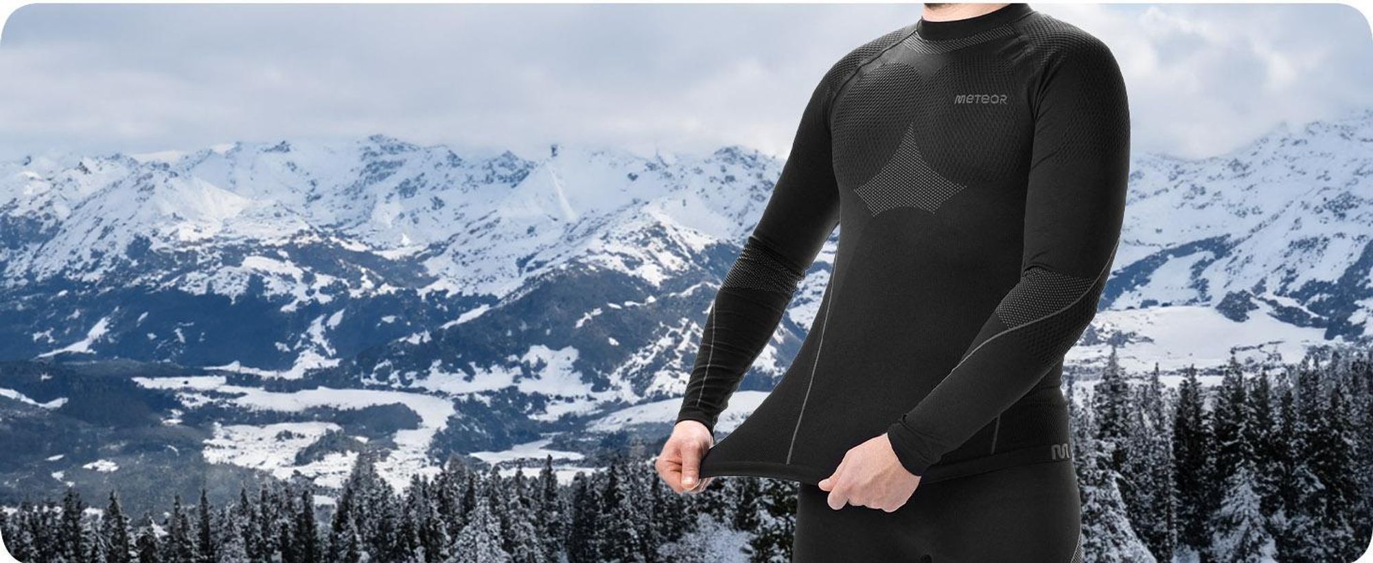Herren-Thermowäsche Meteor XL/ XXL Schwarz
