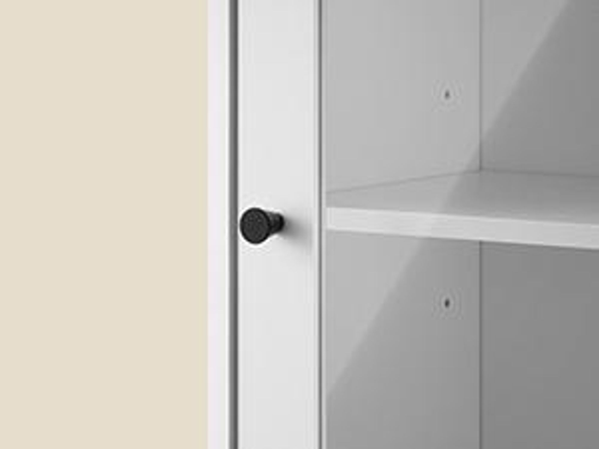 VASAGLE Badezimmerschrank, Badschrank, Hochschrank, Glastür, Badezimmermöbel