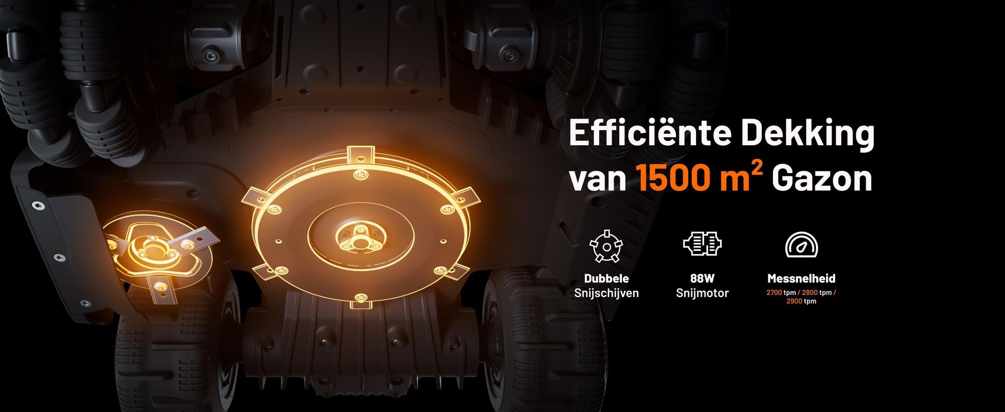 Robotmaaier Mammotion LUBA Mini 2 AWD 1500, met garage en wasstandaard, zonder kabel, voor 1500 m², kanten maaien, hellingen 80%, auto-kartering, APP