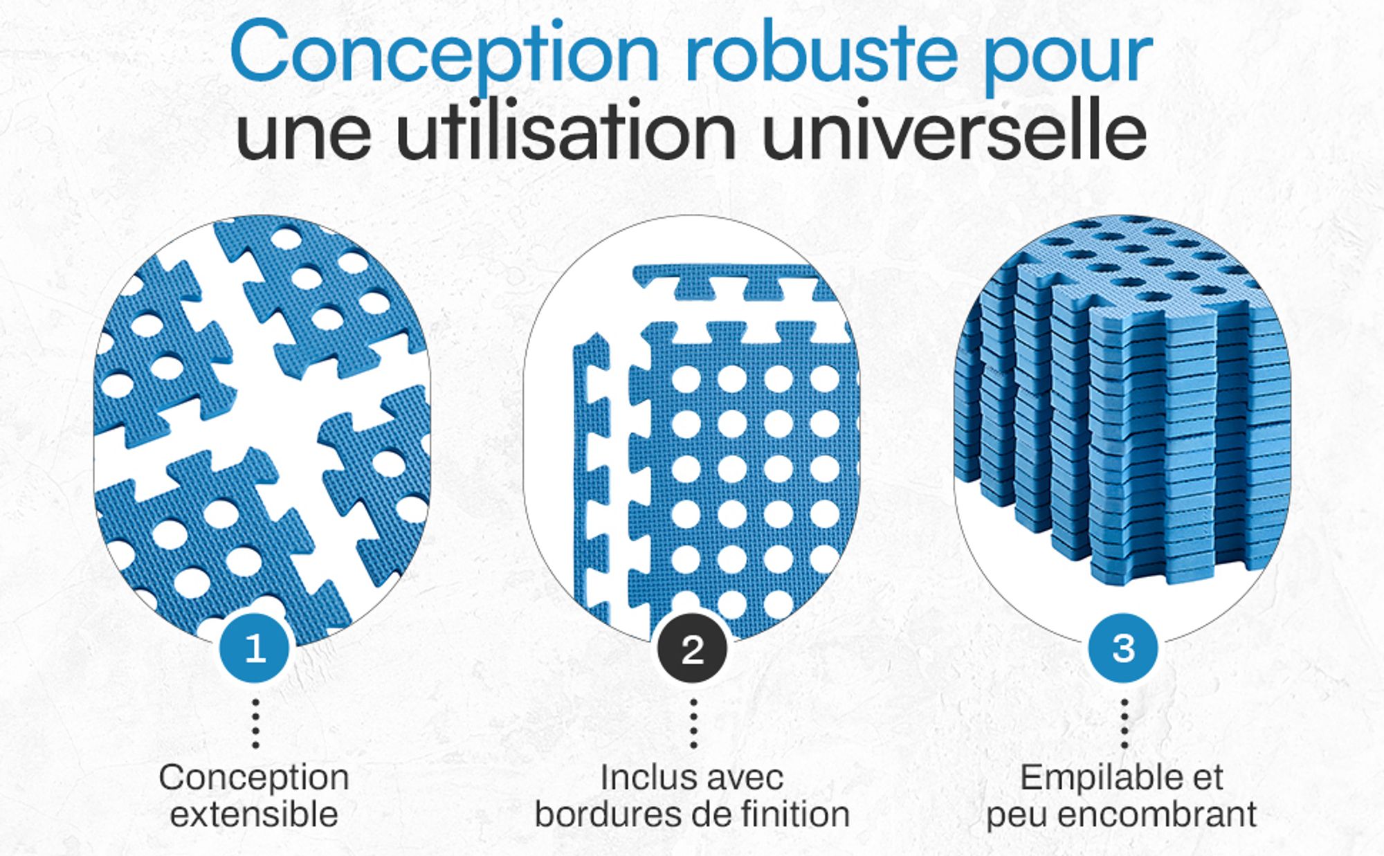 Meisterhome - Lot de 72 tapis de protection pour piscine - Tapis de sol pour piscine - 40 x 40 x 1 cm - Spas et pataugeoires – Bleu
