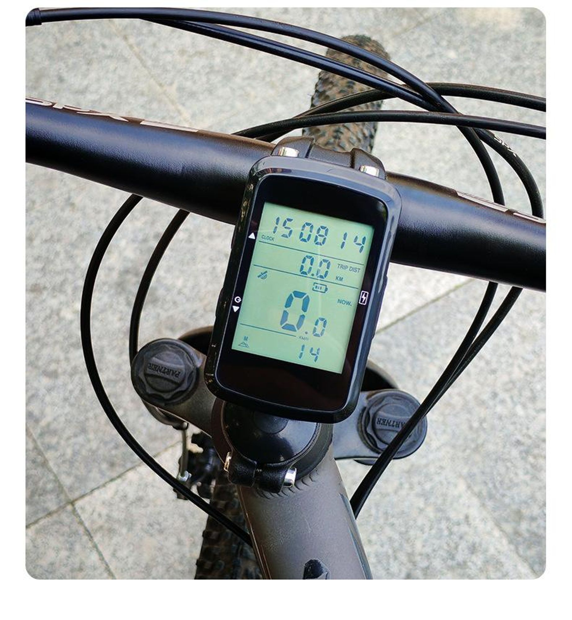 GPS-Fahrradcomputer, kabellos, wasserdicht, 2,4-Zoll-Bildschirm, Tachometer, Kilometerzähler, ANT+, Bluetooth 5.0, für Radsporttraining und Navigation