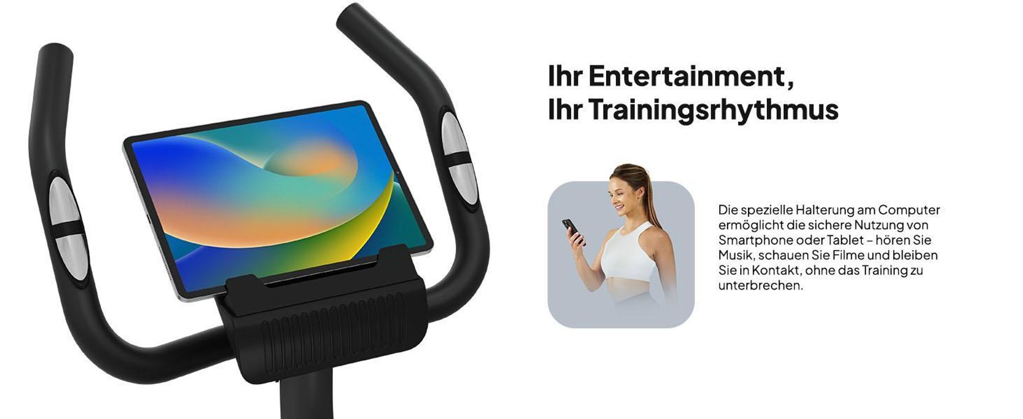 Zipro Heimtrainer Fahrrad Beat – Magnetisches Fitnessbike Schwungmasse Leiser Hometrainer für Zuhause Pulsmessung, Flaschenhalter & LCD Display 120 kg
