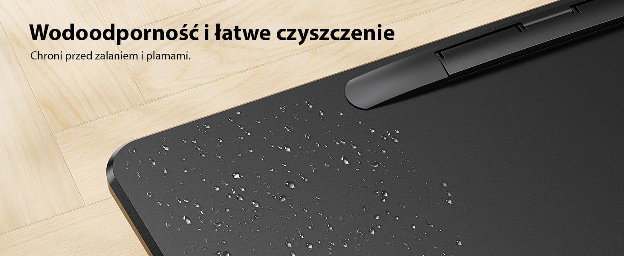 SENSE7 Biurko na kółkach Mobilne biurko – odchylany blat Regulacja wysokości Duża powierzchnia robocza Nowoczesny, minimalistyczny styl 70 x 52 cm Czarny