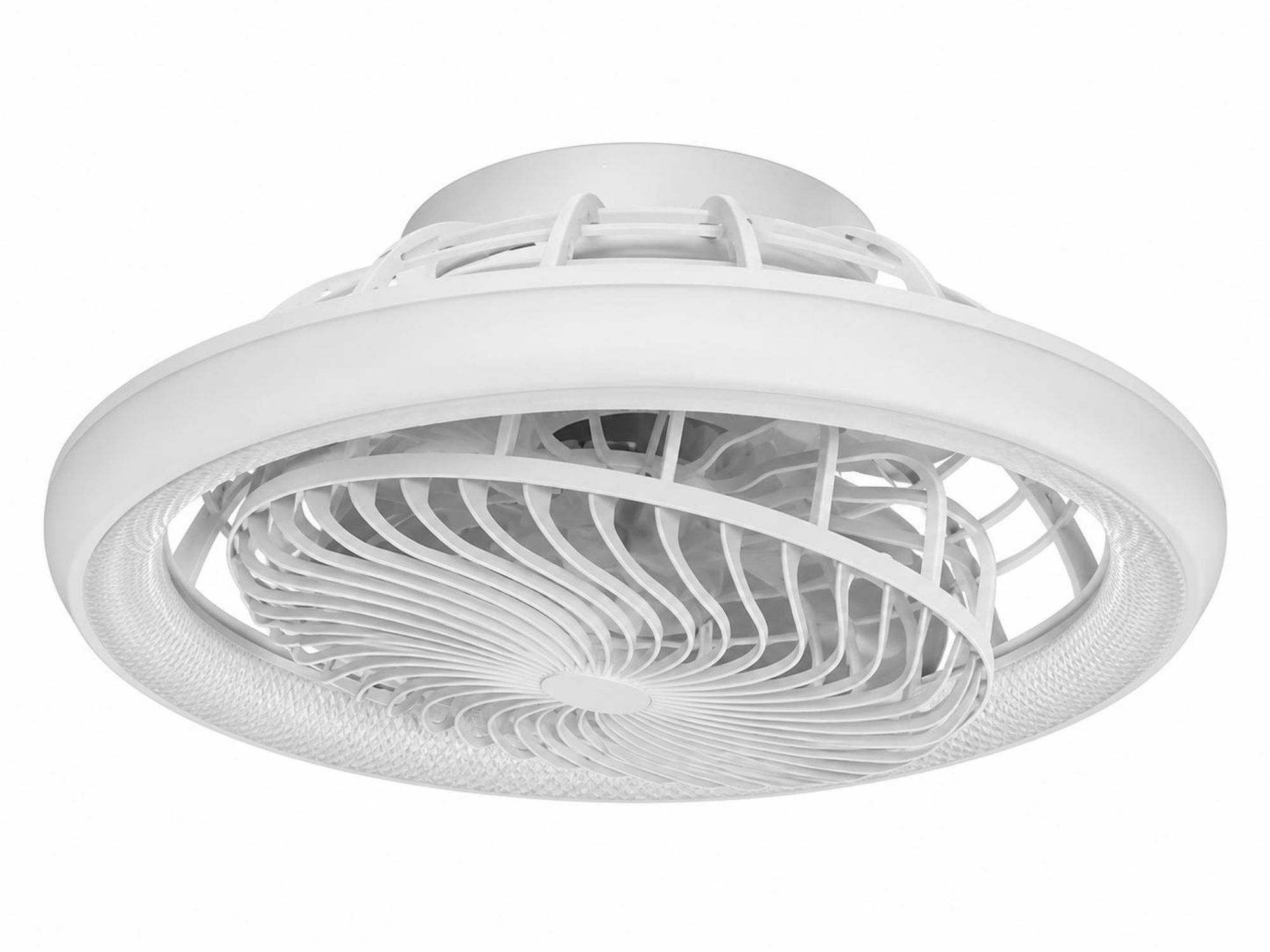 Φ49cm Deckenventilator mit Beleuchtung Fernbedienung APP 38W Lampe mit Ventilator Stufenlos Dimmbar 360° Drehbarer 6 Geschwindigkeiten 3 Lichtfarben