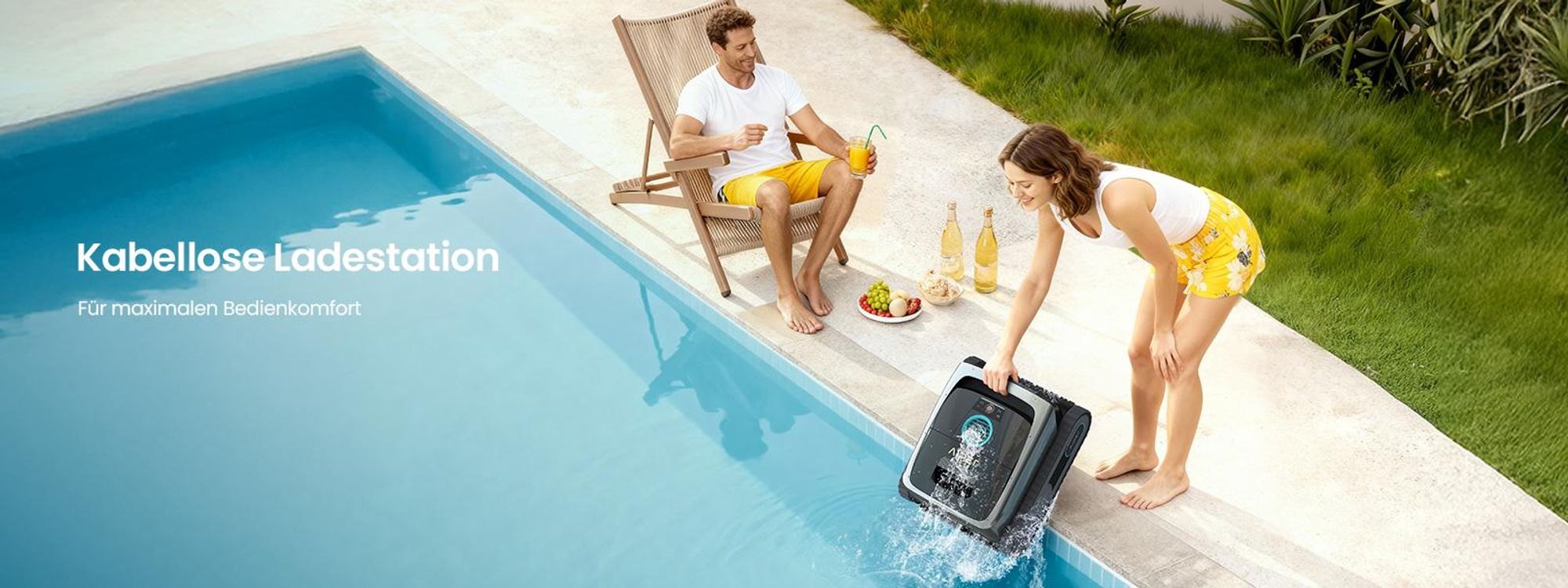 AIPER Scuba V3 (Neu 2026) Kabelloser Poolroboter mit KI, Boden- & Wandreinigung, App-Steuerung