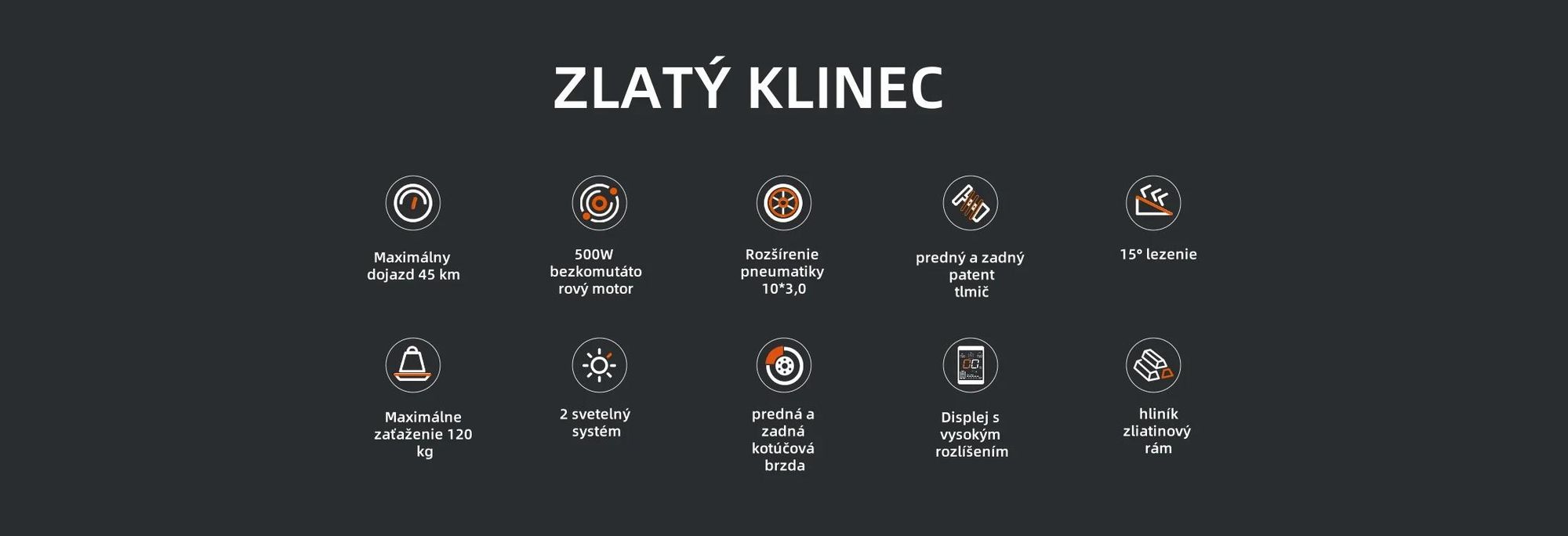 Elektrický Kolobežka JOYOR S5 S Certifikátom ABE - 500W Motor 48V13AH Batéria 45KM Dojazd Kotúčová Brzda - Čierna