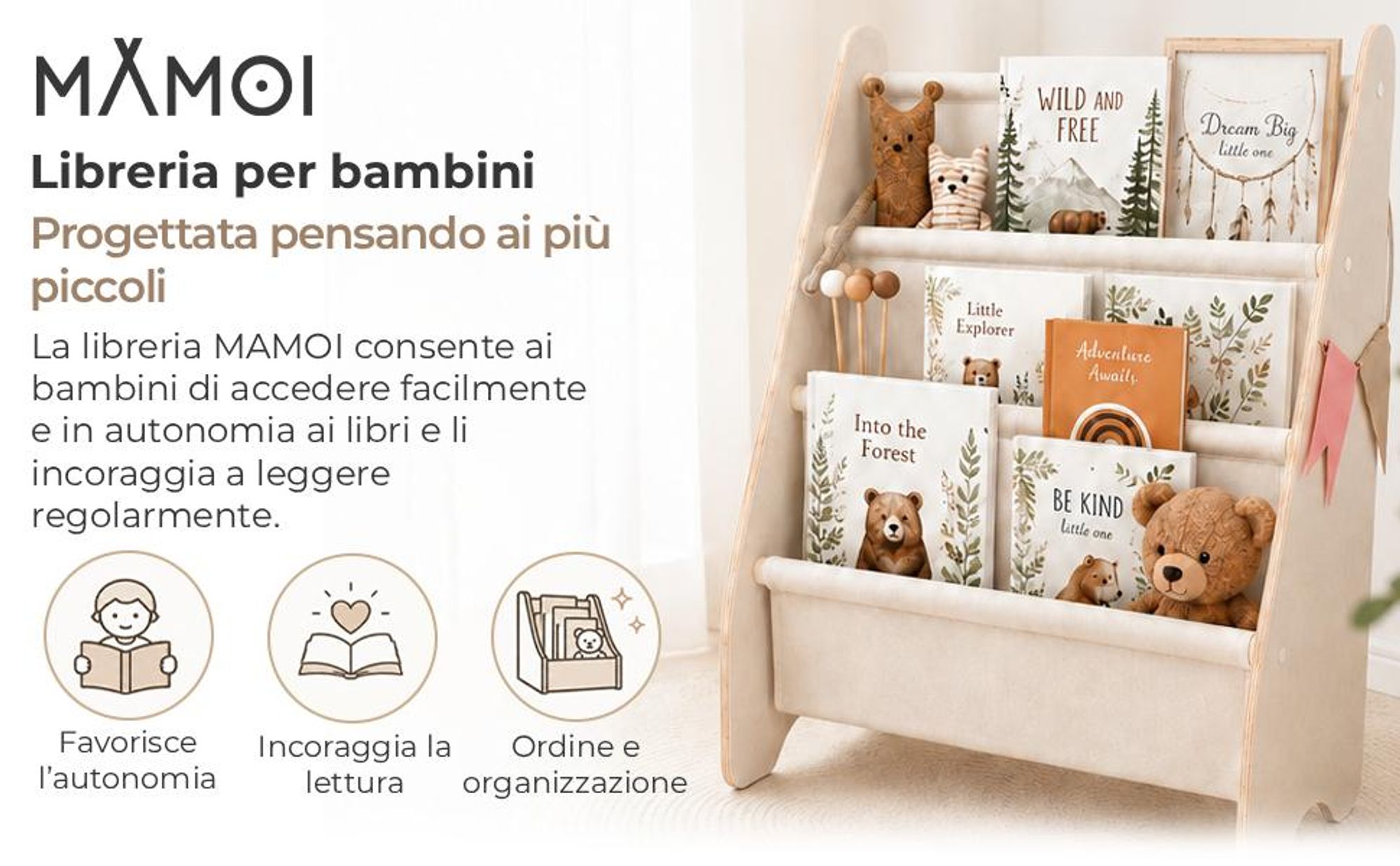MAMOI® mensole per libri per bambini | mensole per libri per bambini | mensole per libri per la camera dei bambini | mensole per libri per la camera dei bambini | mensole per libri
