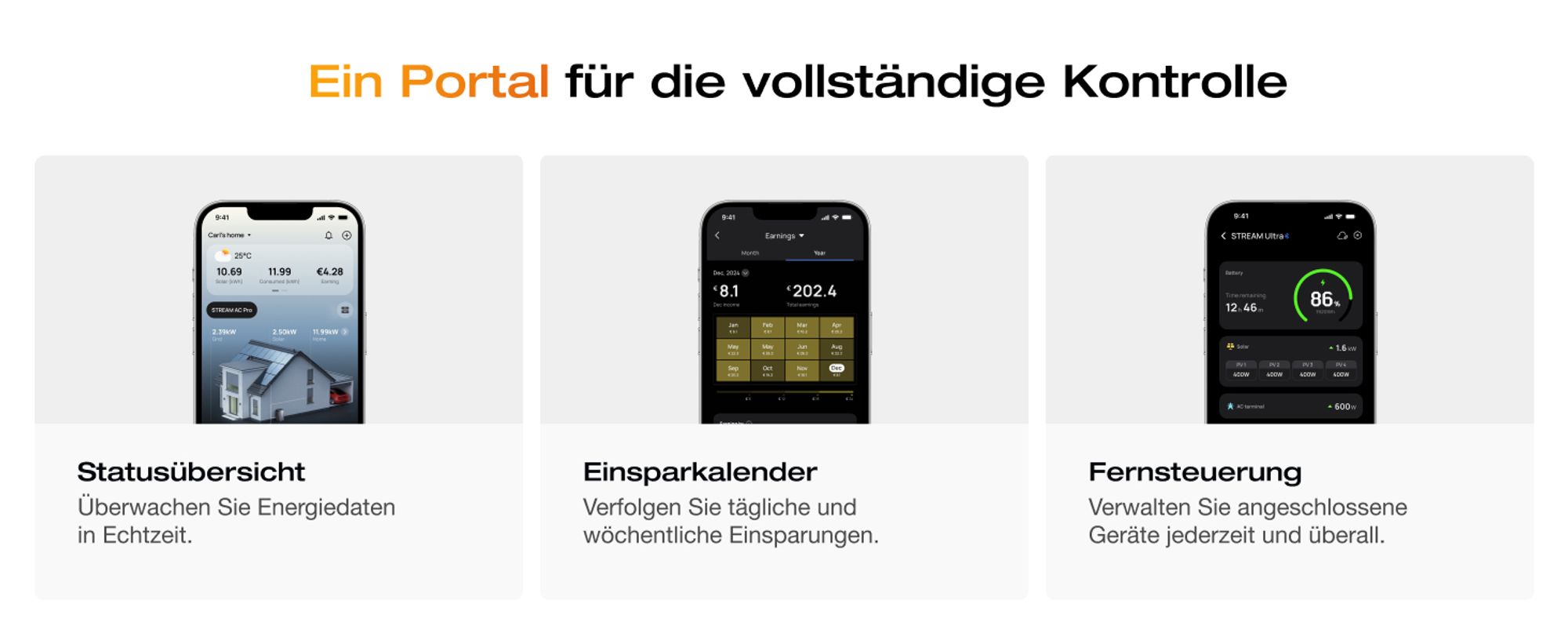 EcoFlow STREAM AC Pro 1,92 kWh – Balkonkraftwerk mit Speicher | 100 % Kompatibel mit allen Mikro-Wechselrichtern | 1 200 W Ausgang