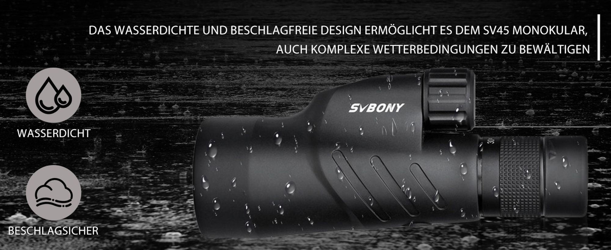 Svbony SV45 Monokulares Teleskop, 30X50 Monokular Fernrohr Erwachsene mit Tragetasche, für Erwachsene Vogelbeobachtung Reisen