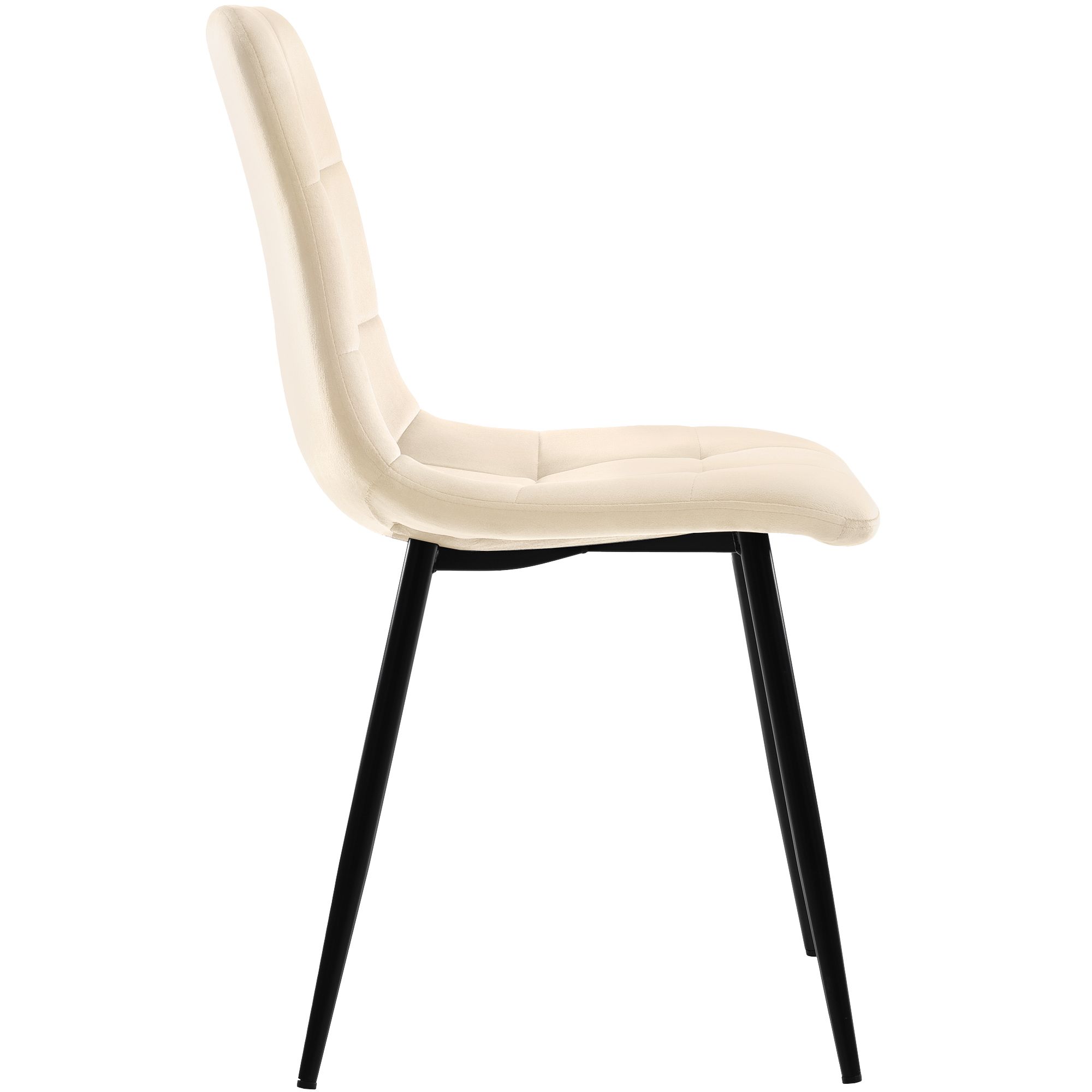Flieks Essgruppe Esstisch mit 4 Esszimmerstuhl, Sitzgruppe Küchentischset 5tlg., Küchentisch mit 4 Esszimmerstuhl, Stuhl mit Samtbezug, Beige Schwarz