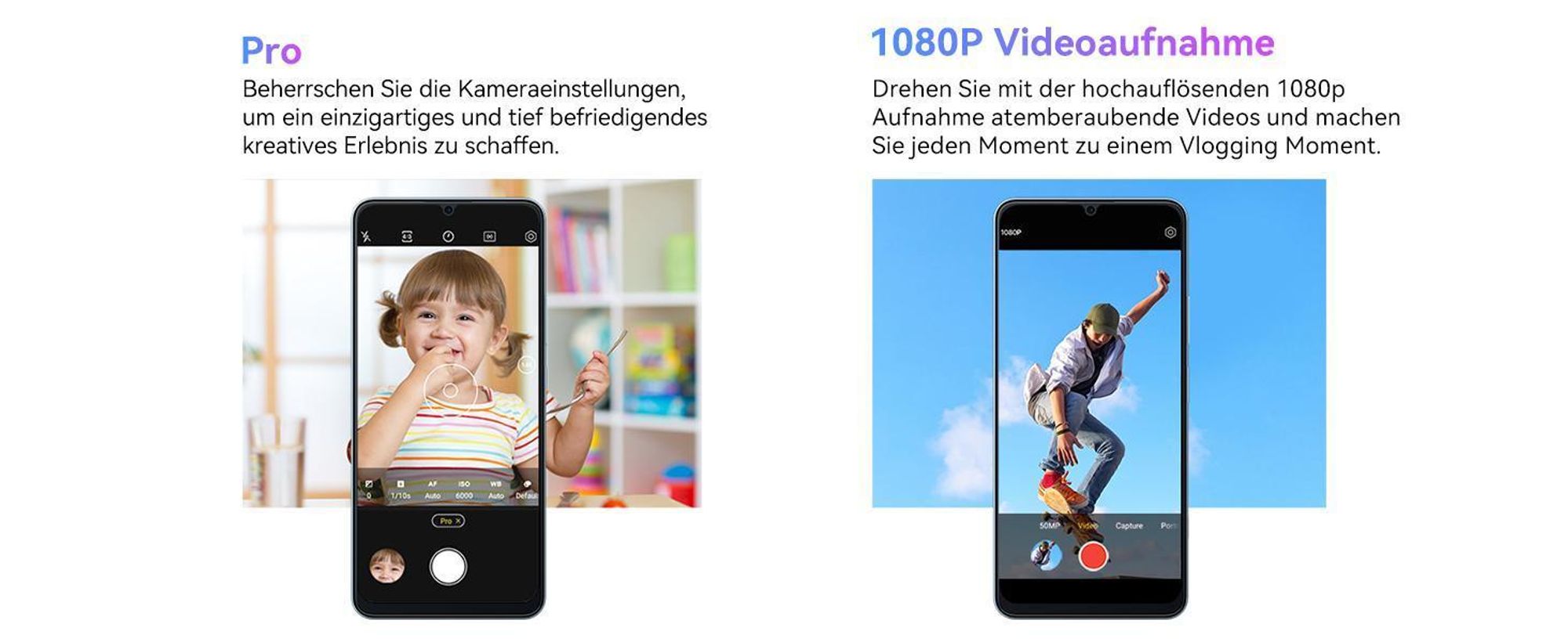 Blackview Color 8 (16GB + 256GB) Handy Ohne Vertrag, 6,75 Zoll Display, Face ID ，Octa-core Unisoc T616 ，50MP + 8MP Kamera, 6000mAh Akku