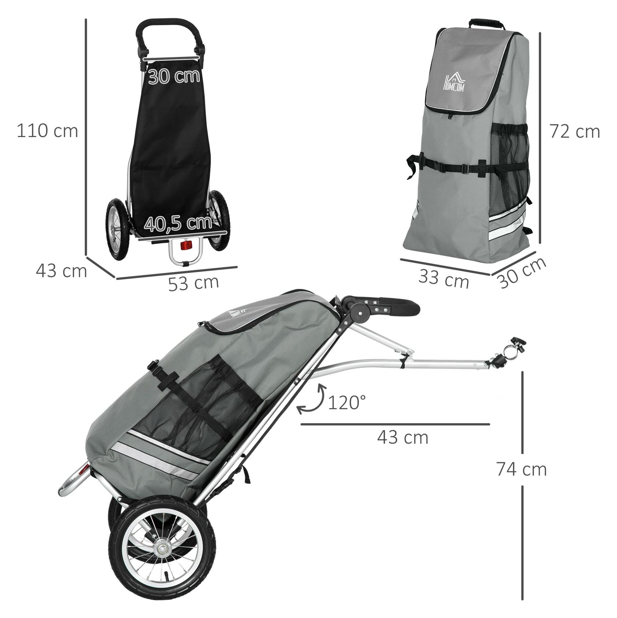 klappbar Fahrrad Fahrradtrolley