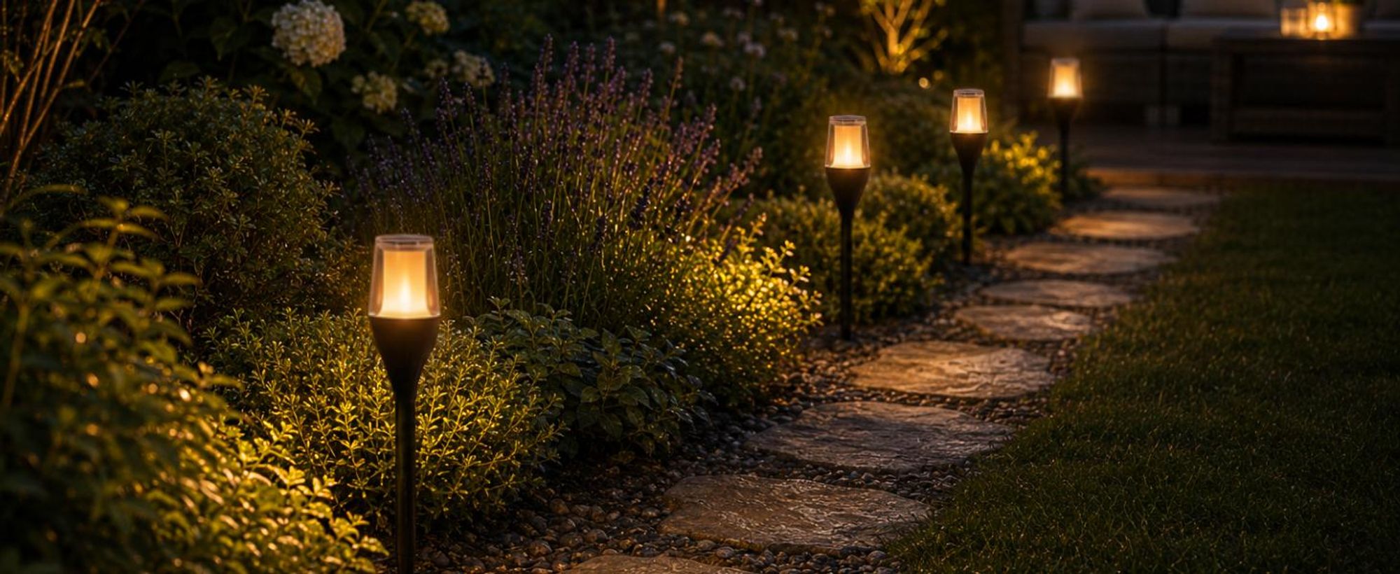 LUMILED Solar Gartenfackel Solarleuchte 64,5 cm mit Erdspieß LED Solarlampe flackernder Flamme IP65 Garten Solarleuchte Flammeneffekte Fackel Gartenlampe Flamme Solarlampe Flammenlicht 1 Stück
