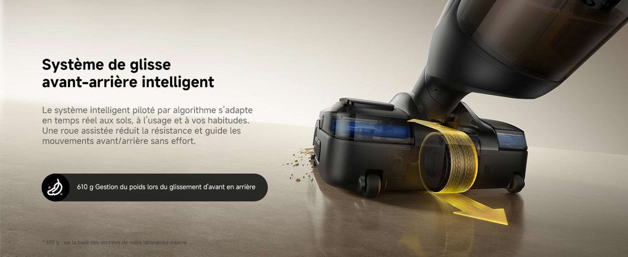 MOVA M50 Ultra Aspirateur eau et poussière, 22 000 Pa, EdgeCoverage™ IA, manche pliable, brosses 100 °C séchage rapide