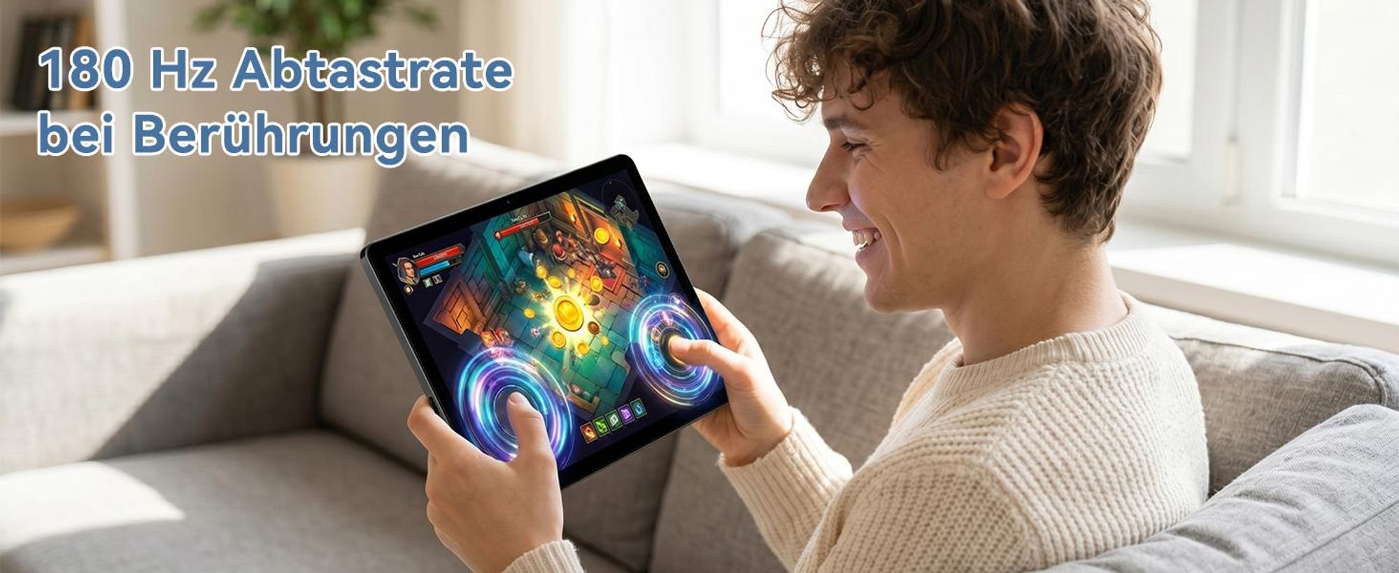 T70 Android 16 Tablet 11", 32GB+256GB(2TB TF), 180Hz Touch, 90Hz Display, 8000mAh, 8MP+13MP, mit Stylus/Cover/Tastatur/Maus, Gesichtserkennung