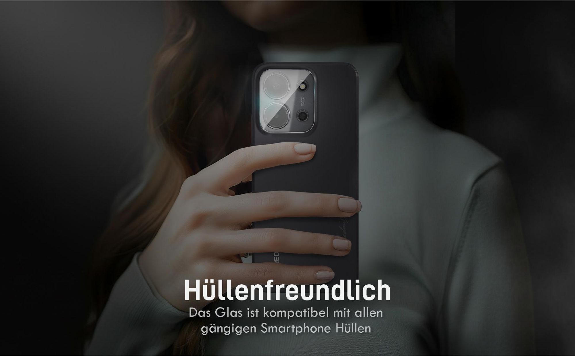 4x 9H Schutzglas (2x Kamera + 2x Display) Xiaomi Redmi 15C in passgenauem Design