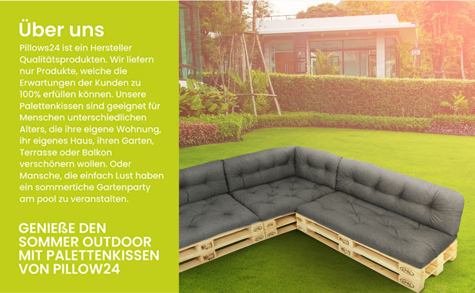 palettenkissen, palettensofa, palettenmöbel outdoor set paletten polster palettenauflage