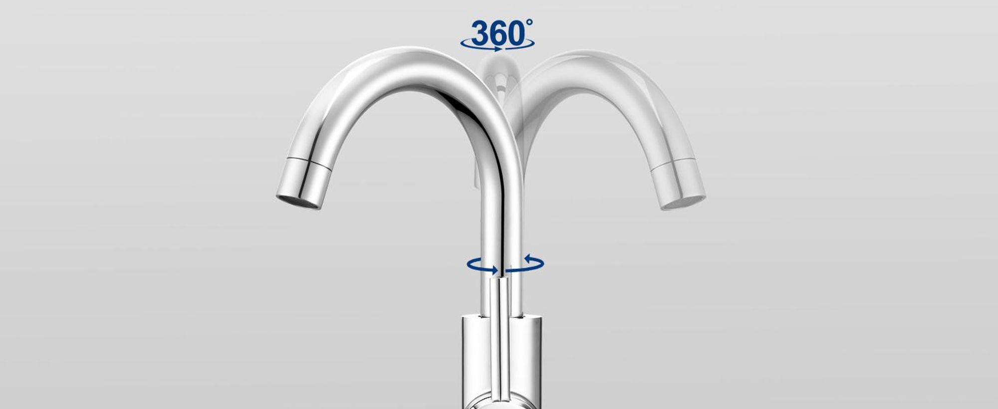 Auralum Niederdruck Wasserhahn Küche Armatur 360° Schwenkbar Küche Mischbatterie Einhebelmischer für Wasserboiler konzipiert, für Küche/Badezimmer