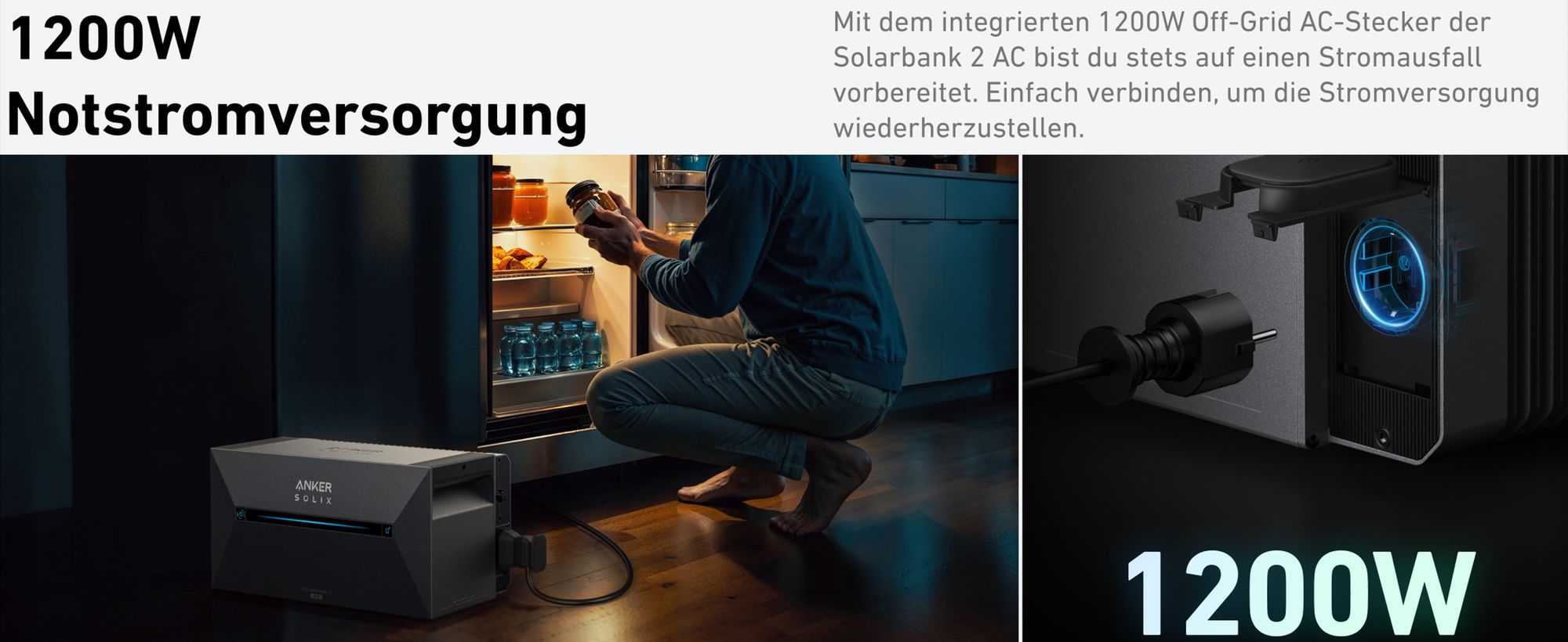 Balkonkraftwerk Anker SOLIX E1600 PRO Solarspeicher für  Balkonkraftwerk Solarbank