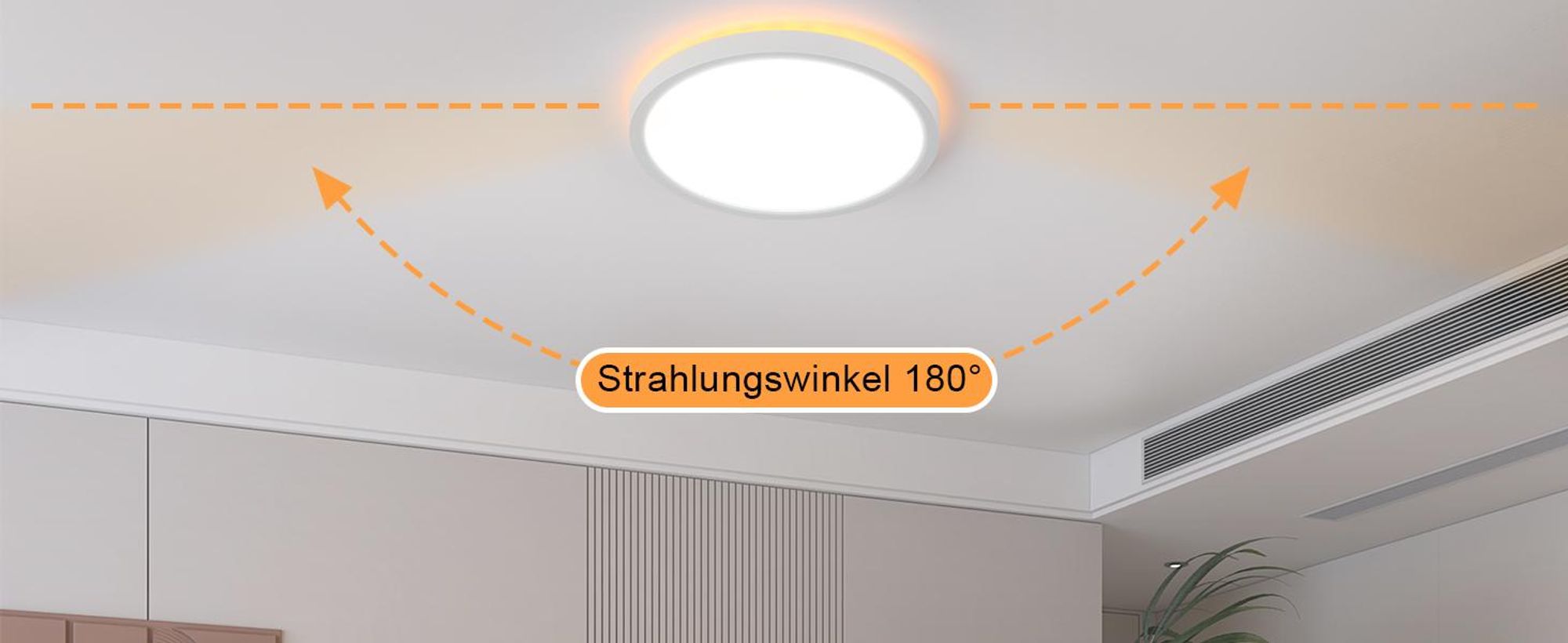 ZMH Plafonnier LED Plafonnier plat Chambre à coucher 22CM Lampe de salle de bain 18W Lampe de cuisine Chambre à coucher noir Eclairage du plafond Lampe de couloir Plafonnier salle de bain 3000K - 6500K pour cuisine couloir