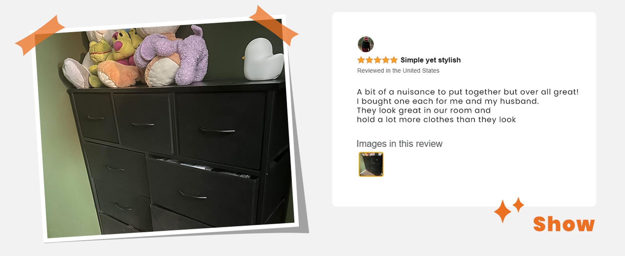 Sweetcrispy Kommode mit 9 Stoffschubladen ,Stoffkommode mit Stabilem Stahlrahmen, Ideal für Schlafzimmer, Wohnzimmer Mehrzweckschrank Schrank