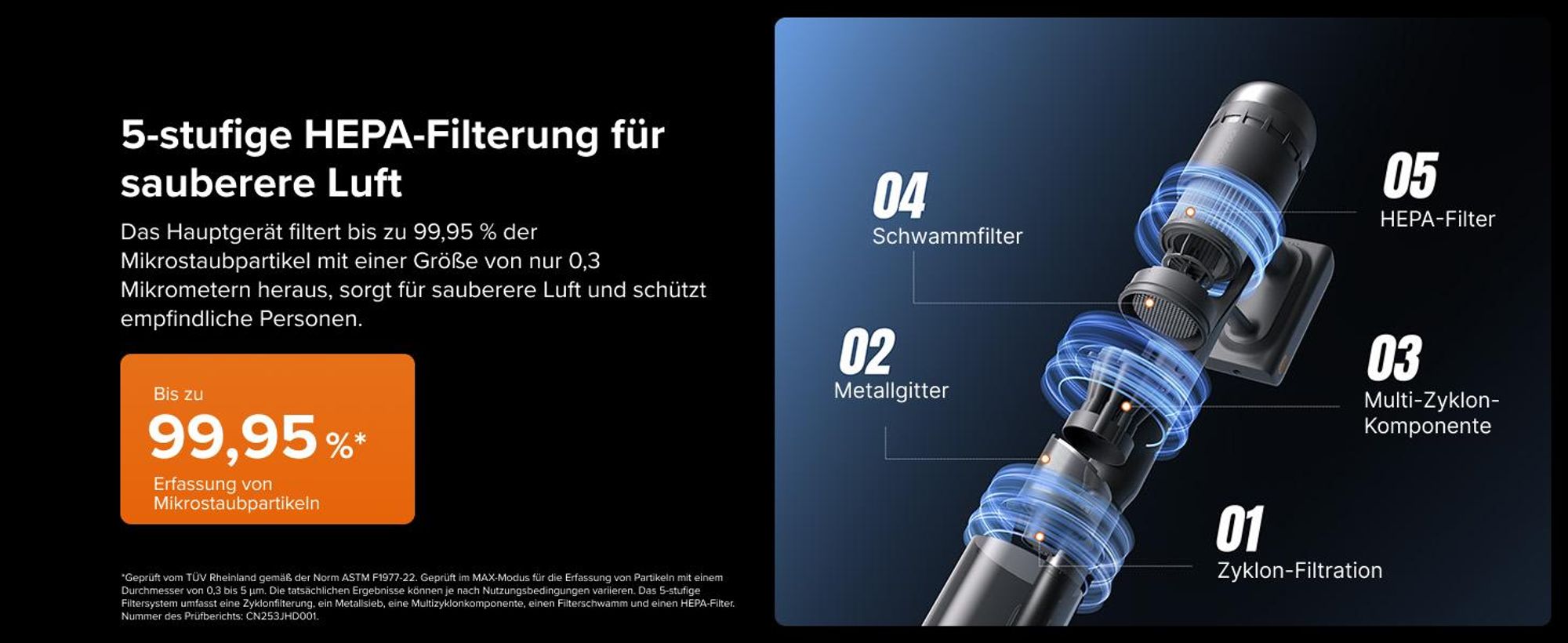 Roborock H60 Hub Ultra Akku Staubsauger mit Absaugstation, 210AW kraftvolle Saugleistung, 90 Min. maximale Laufzeit, Staubsauger kabellos
