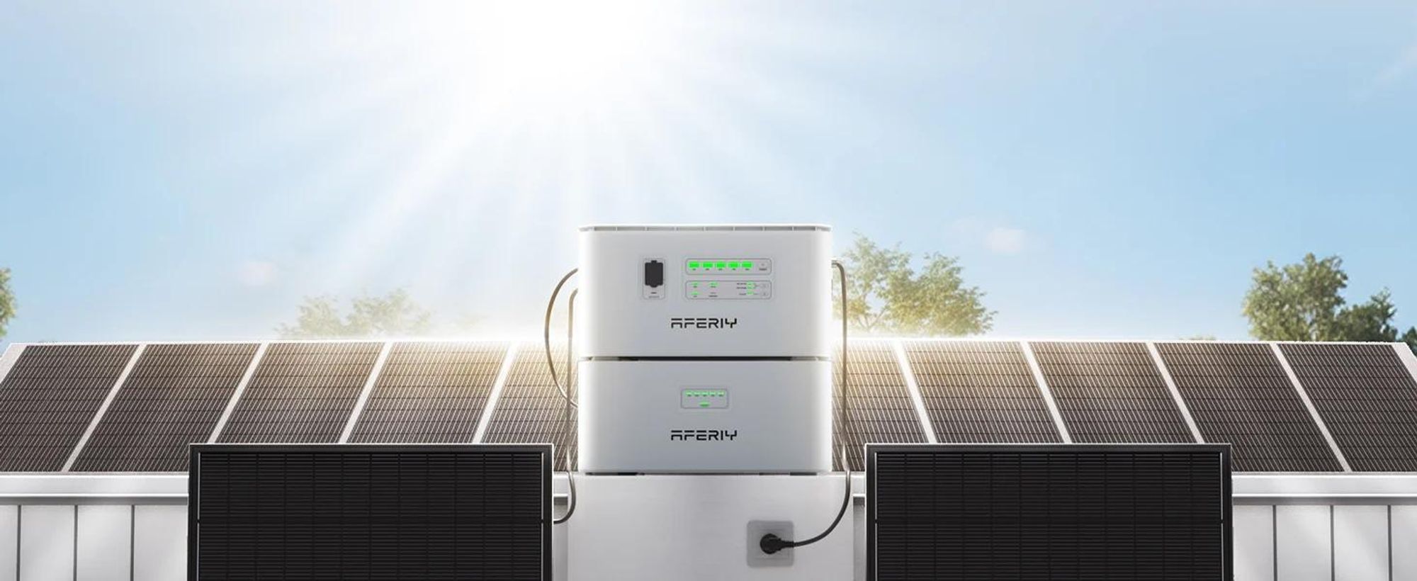 AFERIY PS240 Balkonowa elektrownia magazynująca energię 1,96 kWh – wyjście 1200 W AC, LiFePO4, IP65 do użytku na zewnątrz
