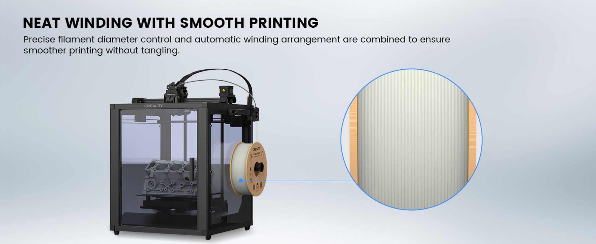 Creality Hyper PLA Filament for 3D Drucker,Hohe Geschwindigkeit,1.75 mm, für Hochgeschwindigkeitsdruck, Maßgenauigkeit +/-0.02 mm, 1000g/Spule-Schwarz