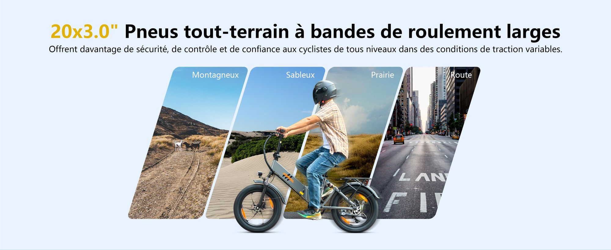 Vélos électriques HillMiles Mile 2 - batterie 36V13Ah 20 pouces roues double frein hydraulique - Gris