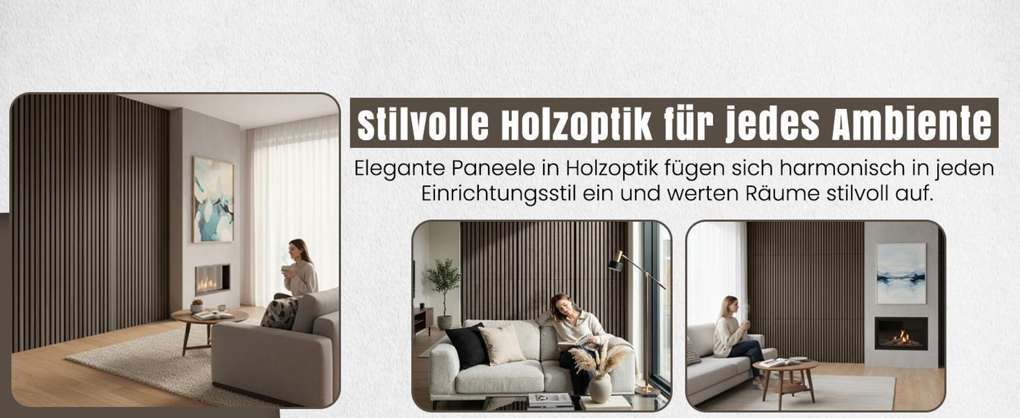 LP Projekt Holzwandpaneel 120x60cm | Modernes 3D Akustikpaneel für Räume und Büros | Dekorativ Eiche Schwarz Wandpaneel geeignet für dekorative Wand