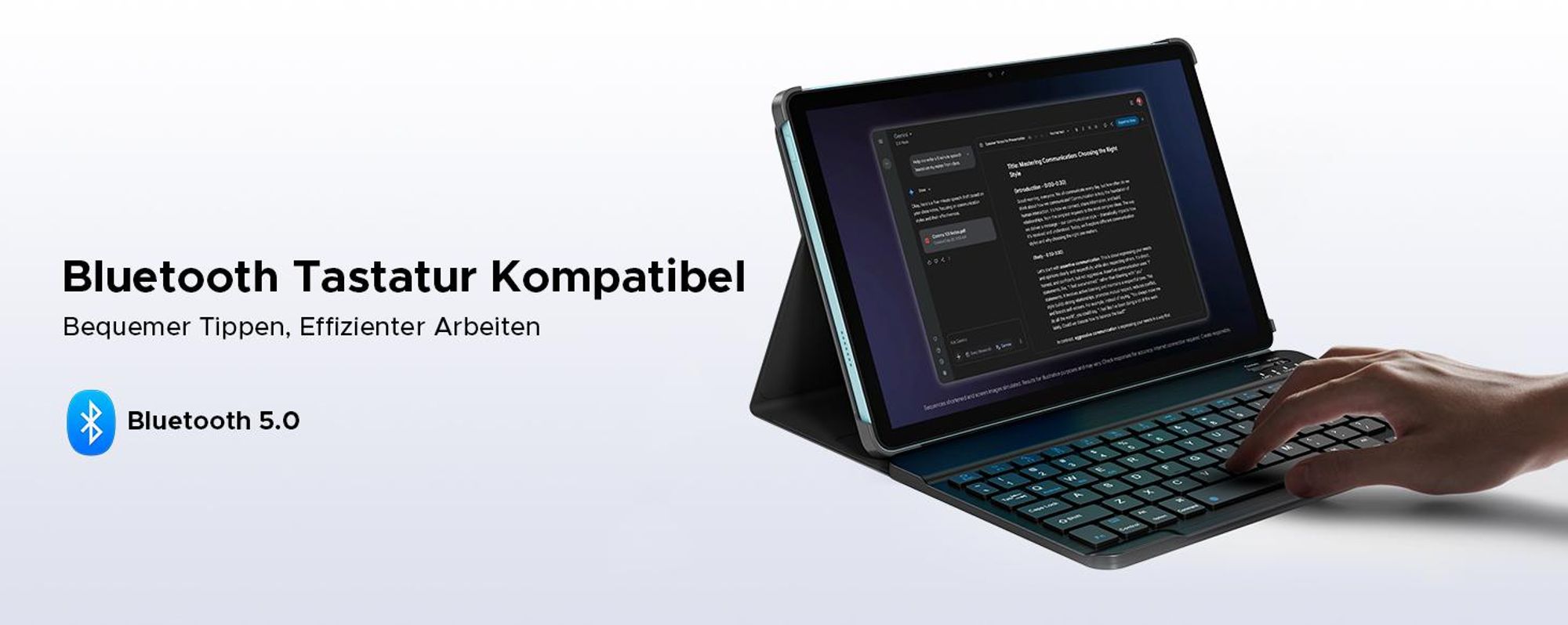 AP11 Tablet Android 16, 48GB RAM+128GB ROM/2TB, 11 Zoll 90Hz HD IPS, T7250 Octa-Core, 8800mAh, Gemini AI, Widevine L1-Tastatur, Stift, Maus und Hülle
