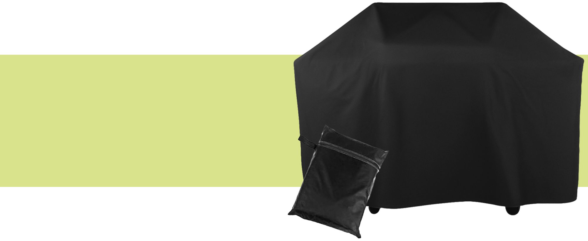 KRUMAD Grillabdeckung 145x61x117 cm Wasserdicht UV beständig Abdeckhaube mit Reißverschluss und Aufbewahrungshülle