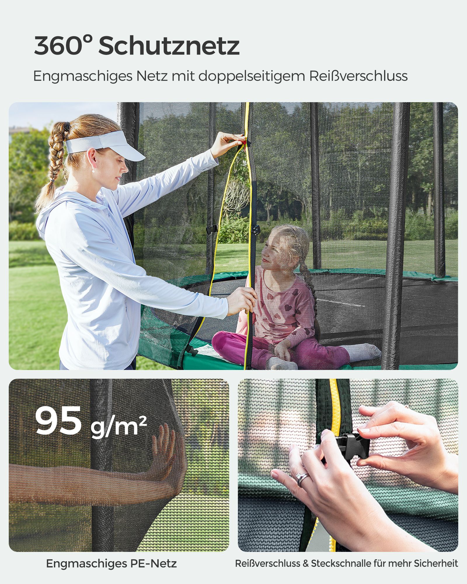 Gesicherter Reißverschluss