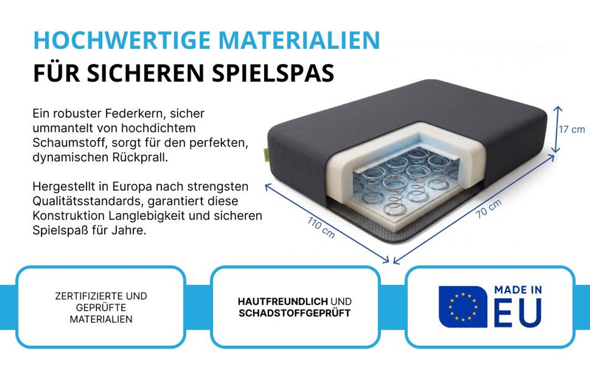 sprungkissen springkissen springmatratze spielpolster kinder outdoor trampolin hüpfpolster