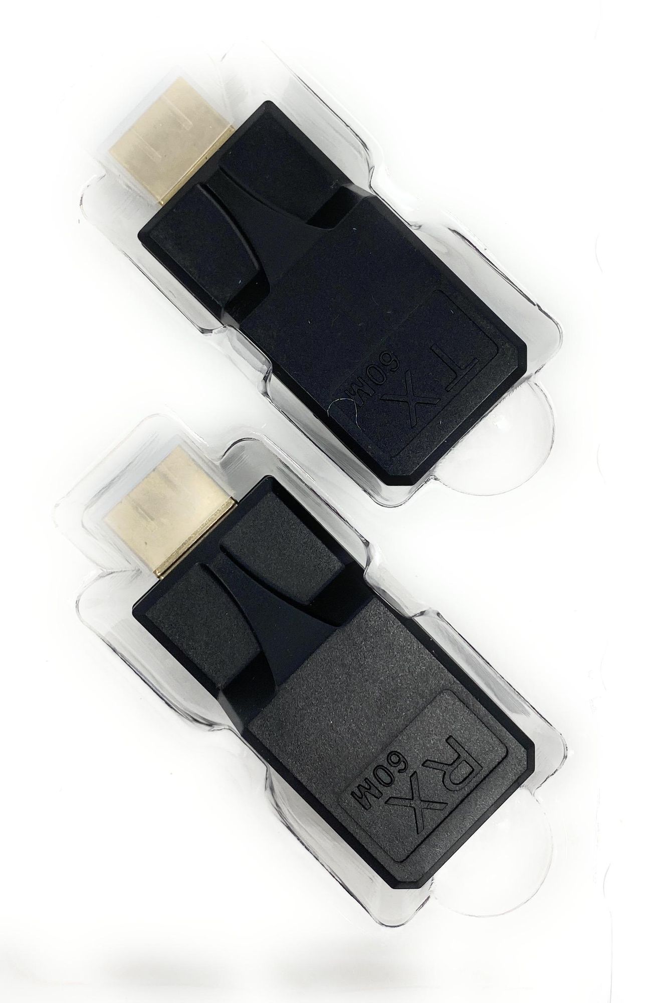 60M Extender RJ45 HDMI-Compatible Extender by CAT5e CAT6 Transmitter Receiver