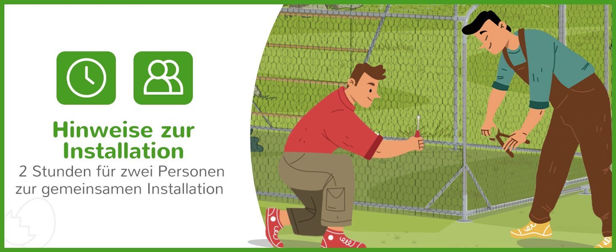 PawHut Hühnerstall Freilaufgehege aus Stahl, 3 x 4 x 1,95 m für 12-18 Hühner